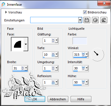 Screenshot, Rahmen10 Innenface