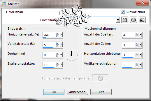 screenshot Muster