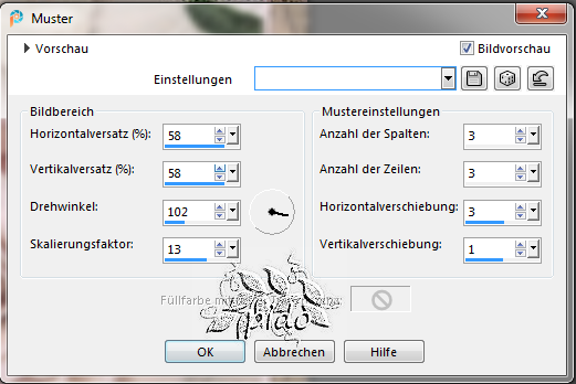 Screenshot, Muster-Rose