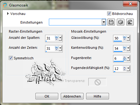 Screenshot, Glasmusaik-Trauben
